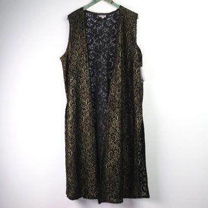 Lularoe Joy Vest ELG Collection Lace Unicorn XL